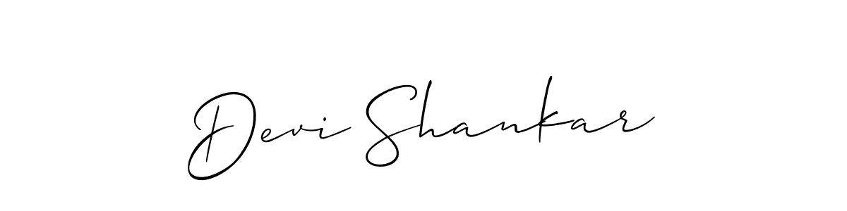 How to make Devi Shankar name signature. Use Allison_Script style for creating short signs online. This is the latest handwritten sign. Devi Shankar signature style 2 images and pictures png