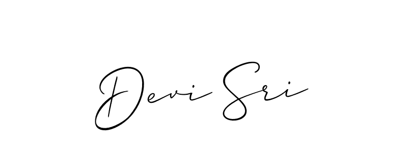 Make a beautiful signature design for name Devi Sri. With this signature (Allison_Script) style, you can create a handwritten signature for free. Devi Sri signature style 2 images and pictures png