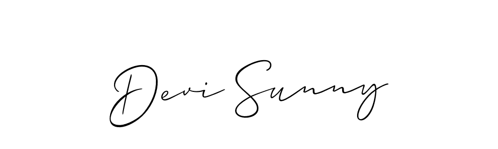 Make a short Devi Sunny signature style. Manage your documents anywhere anytime using Allison_Script. Create and add eSignatures, submit forms, share and send files easily. Devi Sunny signature style 2 images and pictures png