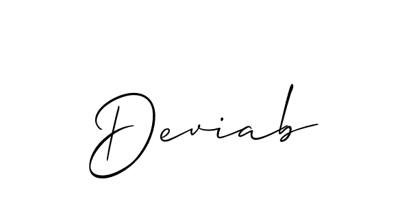 Also You can easily find your signature by using the search form. We will create Deviab name handwritten signature images for you free of cost using Allison_Script sign style. Deviab signature style 2 images and pictures png