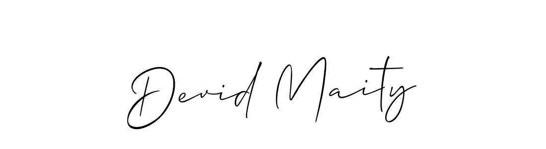 Also we have Devid Maity name is the best signature style. Create professional handwritten signature collection using Allison_Script autograph style. Devid Maity signature style 2 images and pictures png