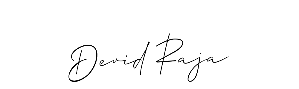 You should practise on your own different ways (Allison_Script) to write your name (Devid Raja) in signature. don't let someone else do it for you. Devid Raja signature style 2 images and pictures png