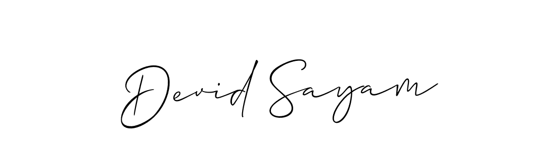 Best and Professional Signature Style for Devid Sayam. Allison_Script Best Signature Style Collection. Devid Sayam signature style 2 images and pictures png