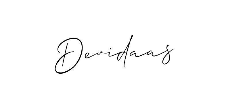 Allison_Script is a professional signature style that is perfect for those who want to add a touch of class to their signature. It is also a great choice for those who want to make their signature more unique. Get Devidaas name to fancy signature for free. Devidaas signature style 2 images and pictures png