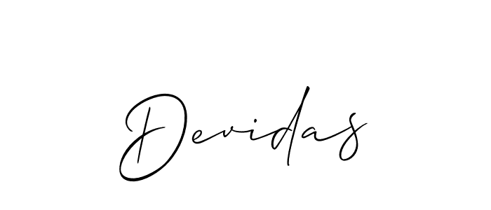 if you are searching for the best signature style for your name Devidas. so please give up your signature search. here we have designed multiple signature styles  using Allison_Script. Devidas signature style 2 images and pictures png