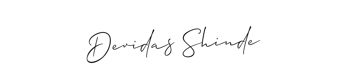 Make a beautiful signature design for name Devidas Shinde. Use this online signature maker to create a handwritten signature for free. Devidas Shinde signature style 2 images and pictures png