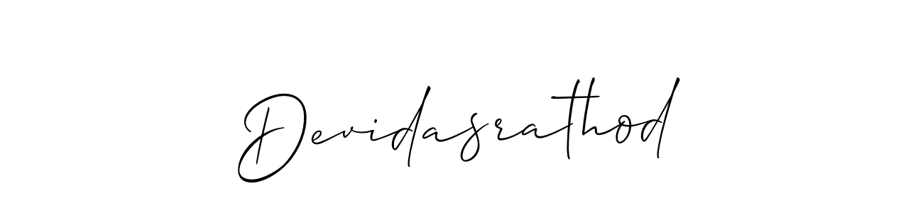 How to make Devidasrathod signature? Allison_Script is a professional autograph style. Create handwritten signature for Devidasrathod name. Devidasrathod signature style 2 images and pictures png