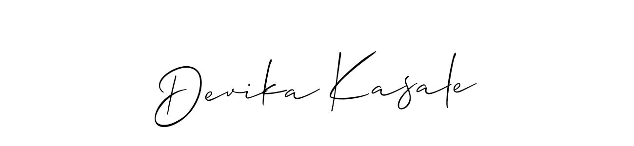 Also You can easily find your signature by using the search form. We will create Devika Kasale name handwritten signature images for you free of cost using Allison_Script sign style. Devika Kasale signature style 2 images and pictures png