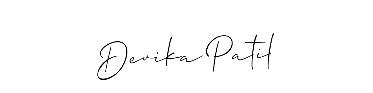 This is the best signature style for the Devika Patil name. Also you like these signature font (Allison_Script). Mix name signature. Devika Patil signature style 2 images and pictures png