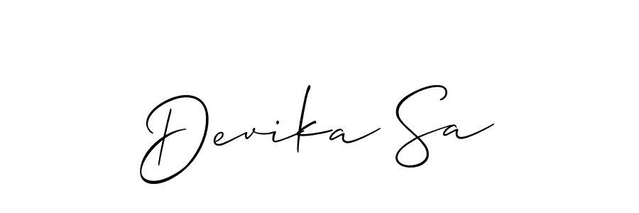 You can use this online signature creator to create a handwritten signature for the name Devika Sa. This is the best online autograph maker. Devika Sa signature style 2 images and pictures png