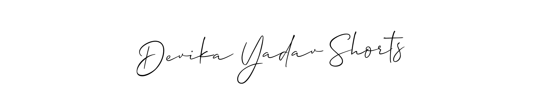 This is the best signature style for the Devika Yadav Shorts name. Also you like these signature font (Allison_Script). Mix name signature. Devika Yadav Shorts signature style 2 images and pictures png