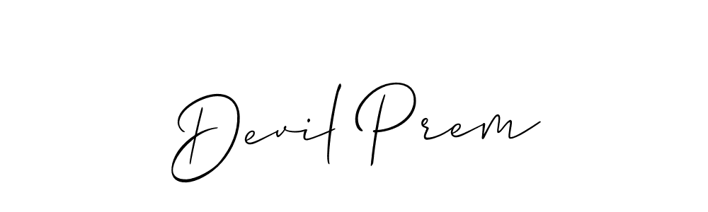 Create a beautiful signature design for name Devil Prem. With this signature (Allison_Script) fonts, you can make a handwritten signature for free. Devil Prem signature style 2 images and pictures png