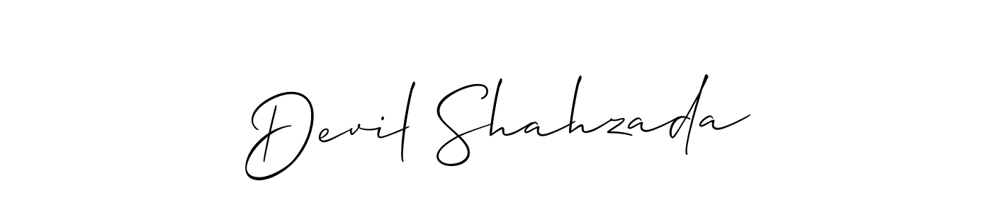 if you are searching for the best signature style for your name Devil Shahzada. so please give up your signature search. here we have designed multiple signature styles  using Allison_Script. Devil Shahzada signature style 2 images and pictures png