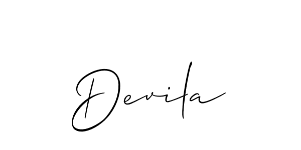Also we have Devila name is the best signature style. Create professional handwritten signature collection using Allison_Script autograph style. Devila signature style 2 images and pictures png