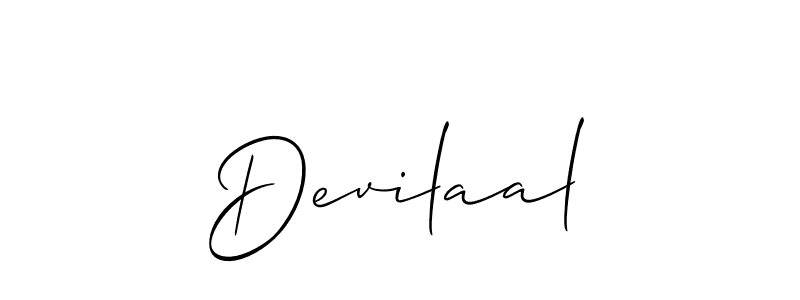 Create a beautiful signature design for name Devilaal; Devilal. With this signature (Allison_Script) fonts, you can make a handwritten signature for free. Devilaal; Devilal signature style 2 images and pictures png