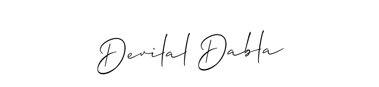 Once you've used our free online signature maker to create your best signature Allison_Script style, it's time to enjoy all of the benefits that Devilal Dabla name signing documents. Devilal Dabla signature style 2 images and pictures png