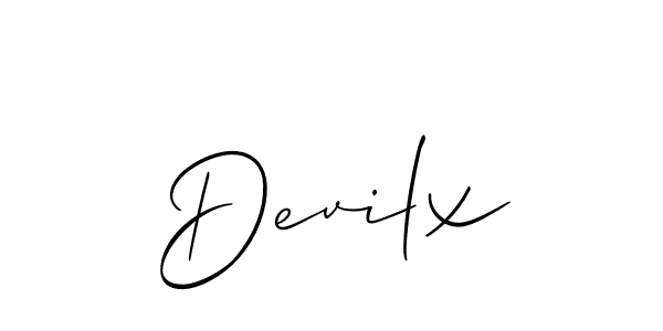 Once you've used our free online signature maker to create your best signature Allison_Script style, it's time to enjoy all of the benefits that Devilx name signing documents. Devilx signature style 2 images and pictures png