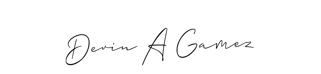 This is the best signature style for the Devin A Gamez name. Also you like these signature font (Allison_Script). Mix name signature. Devin A Gamez signature style 2 images and pictures png