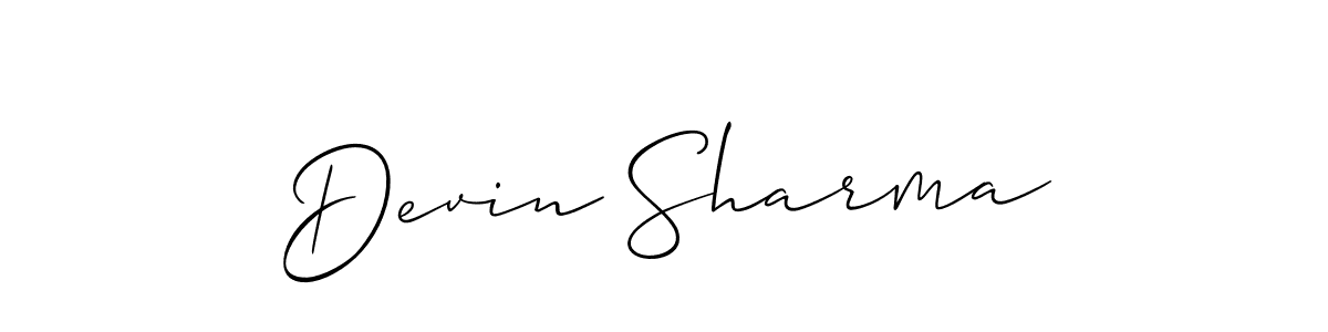 Also You can easily find your signature by using the search form. We will create Devin Sharma name handwritten signature images for you free of cost using Allison_Script sign style. Devin Sharma signature style 2 images and pictures png