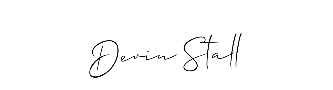 How to make Devin Stall signature? Allison_Script is a professional autograph style. Create handwritten signature for Devin Stall name. Devin Stall signature style 2 images and pictures png