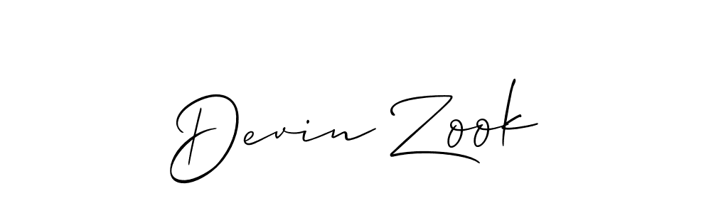 Also we have Devin Zook name is the best signature style. Create professional handwritten signature collection using Allison_Script autograph style. Devin Zook signature style 2 images and pictures png