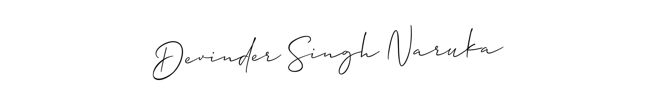 Devinder Singh Naruka stylish signature style. Best Handwritten Sign (Allison_Script) for my name. Handwritten Signature Collection Ideas for my name Devinder Singh Naruka. Devinder Singh Naruka signature style 2 images and pictures png