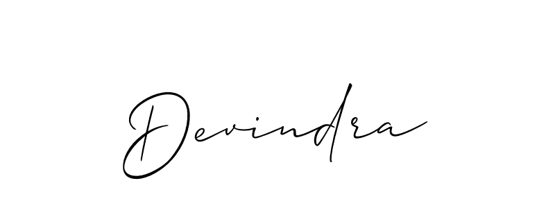 Make a beautiful signature design for name Devindra. With this signature (Allison_Script) style, you can create a handwritten signature for free. Devindra signature style 2 images and pictures png