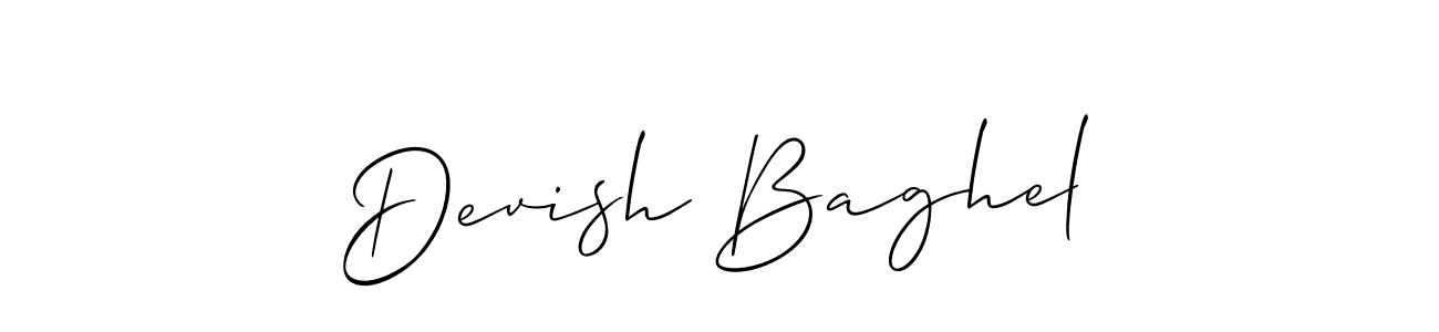 You can use this online signature creator to create a handwritten signature for the name Devish Baghel. This is the best online autograph maker. Devish Baghel signature style 2 images and pictures png