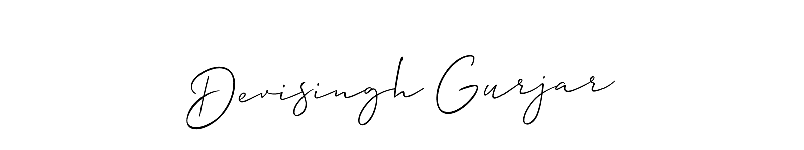 This is the best signature style for the Devisingh Gurjar name. Also you like these signature font (Allison_Script). Mix name signature. Devisingh Gurjar signature style 2 images and pictures png