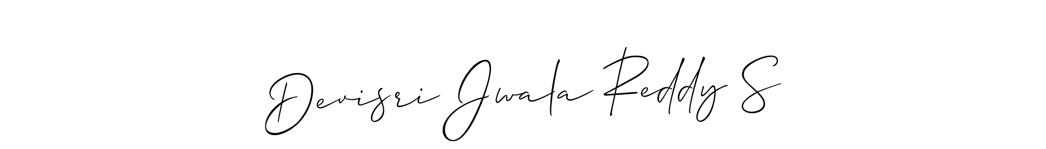 This is the best signature style for the Devisri Jwala Reddy S name. Also you like these signature font (Allison_Script). Mix name signature. Devisri Jwala Reddy S signature style 2 images and pictures png