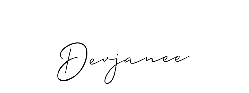 How to Draw Devjanee signature style? Allison_Script is a latest design signature styles for name Devjanee. Devjanee signature style 2 images and pictures png