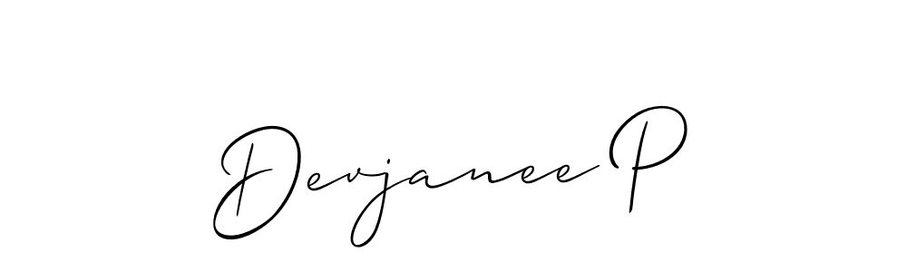 Once you've used our free online signature maker to create your best signature Allison_Script style, it's time to enjoy all of the benefits that Devjanee P name signing documents. Devjanee P signature style 2 images and pictures png