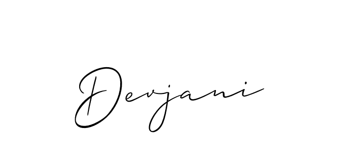 if you are searching for the best signature style for your name Devjani. so please give up your signature search. here we have designed multiple signature styles  using Allison_Script. Devjani signature style 2 images and pictures png