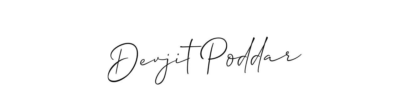 You can use this online signature creator to create a handwritten signature for the name Devjit Poddar. This is the best online autograph maker. Devjit Poddar signature style 2 images and pictures png