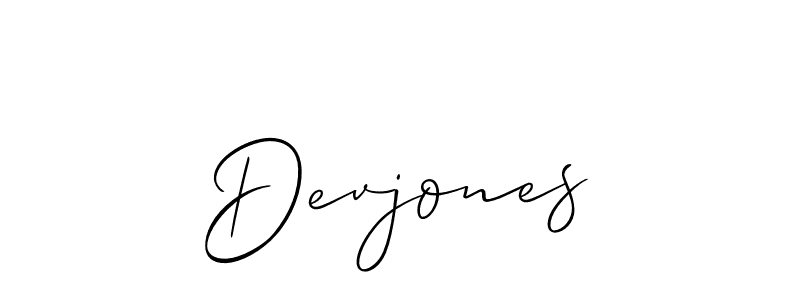 Devjones stylish signature style. Best Handwritten Sign (Allison_Script) for my name. Handwritten Signature Collection Ideas for my name Devjones. Devjones signature style 2 images and pictures png