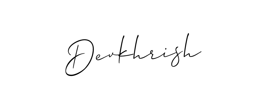 Make a beautiful signature design for name Devkhrish. Use this online signature maker to create a handwritten signature for free. Devkhrish signature style 2 images and pictures png