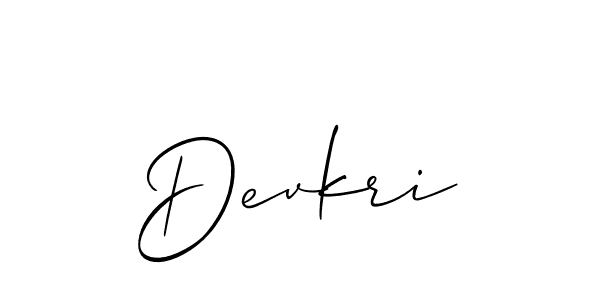 How to Draw Devkri signature style? Allison_Script is a latest design signature styles for name Devkri. Devkri signature style 2 images and pictures png