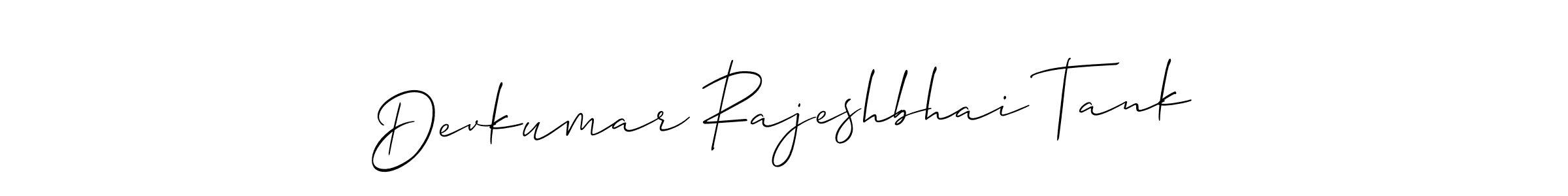 Also You can easily find your signature by using the search form. We will create Devkumar Rajeshbhai Tank name handwritten signature images for you free of cost using Allison_Script sign style. Devkumar Rajeshbhai Tank signature style 2 images and pictures png