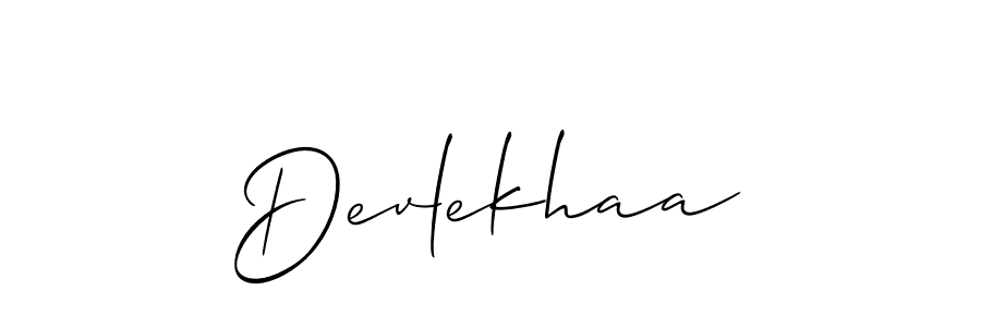 It looks lik you need a new signature style for name Devlekhaa. Design unique handwritten (Allison_Script) signature with our free signature maker in just a few clicks. Devlekhaa signature style 2 images and pictures png