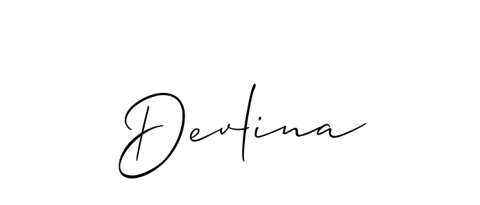 if you are searching for the best signature style for your name Devlina. so please give up your signature search. here we have designed multiple signature styles  using Allison_Script. Devlina signature style 2 images and pictures png