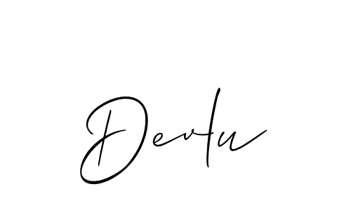 You can use this online signature creator to create a handwritten signature for the name Devlu. This is the best online autograph maker. Devlu signature style 2 images and pictures png