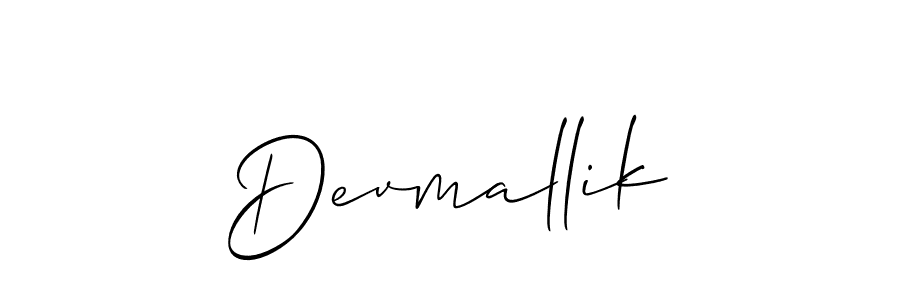 if you are searching for the best signature style for your name Devmallik. so please give up your signature search. here we have designed multiple signature styles  using Allison_Script. Devmallik signature style 2 images and pictures png