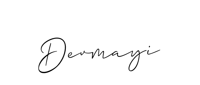 You should practise on your own different ways (Allison_Script) to write your name (Devmayi) in signature. don't let someone else do it for you. Devmayi signature style 2 images and pictures png