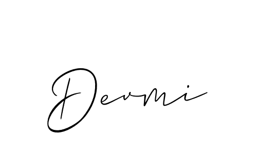 The best way (Allison_Script) to make a short signature is to pick only two or three words in your name. The name Devmi include a total of six letters. For converting this name. Devmi signature style 2 images and pictures png
