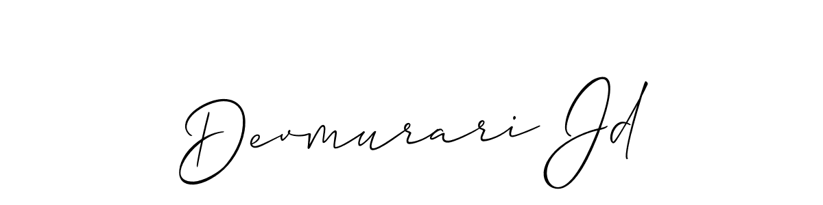 Also we have Devmurari Jd name is the best signature style. Create professional handwritten signature collection using Allison_Script autograph style. Devmurari Jd signature style 2 images and pictures png