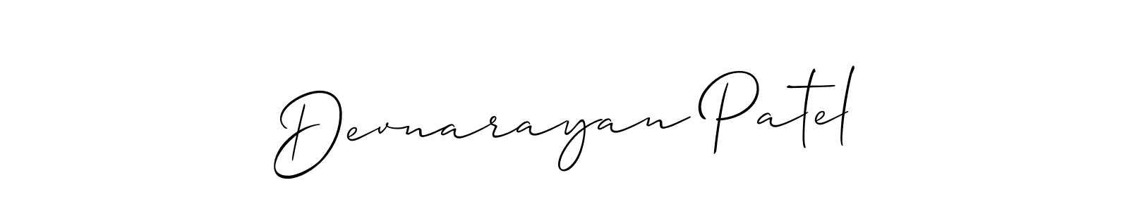 This is the best signature style for the Devnarayan Patel name. Also you like these signature font (Allison_Script). Mix name signature. Devnarayan Patel signature style 2 images and pictures png