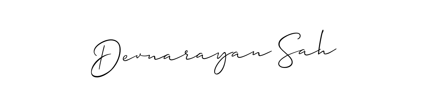 Similarly Allison_Script is the best handwritten signature design. Signature creator online .You can use it as an online autograph creator for name Devnarayan Sah. Devnarayan Sah signature style 2 images and pictures png