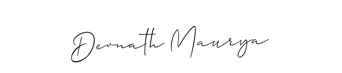 Make a short Devnath Maurya signature style. Manage your documents anywhere anytime using Allison_Script. Create and add eSignatures, submit forms, share and send files easily. Devnath Maurya signature style 2 images and pictures png