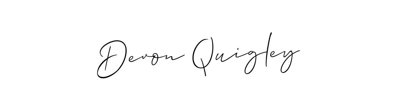 How to Draw Devon Quigley signature style? Allison_Script is a latest design signature styles for name Devon Quigley. Devon Quigley signature style 2 images and pictures png