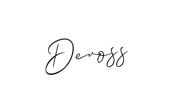 Make a beautiful signature design for name Devoss. Use this online signature maker to create a handwritten signature for free. Devoss signature style 2 images and pictures png